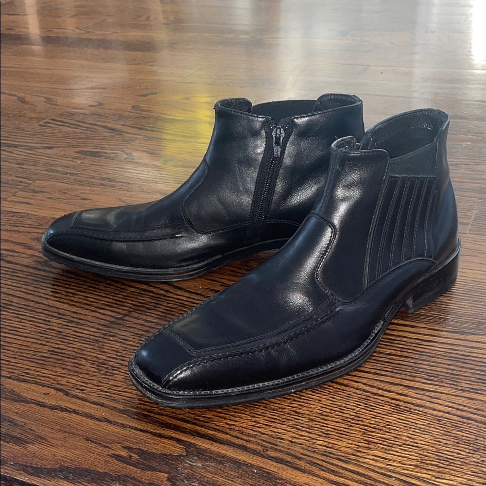 Johnston & Murphy Black Ankle Boots